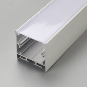 Сребърен алуминиев профил за осветление на рамка с LED лента