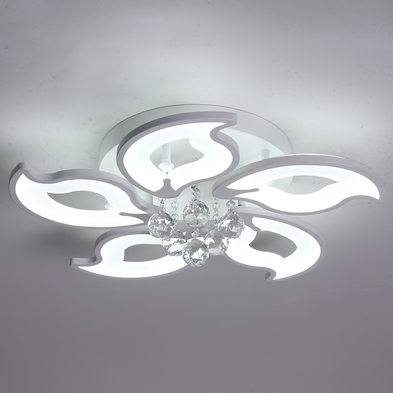 Таван Лек LED кристален полилей с цветя на полилей с 5\/8\/15 глави